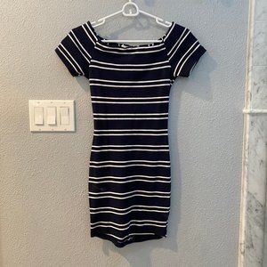 ASTR the label striped mini dress